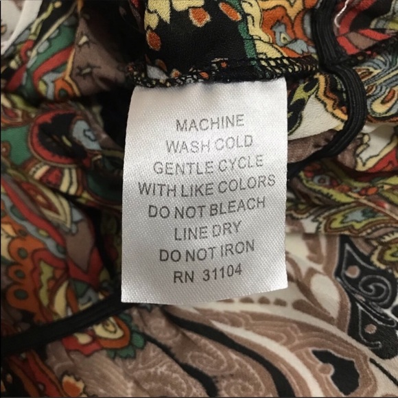 ♥️SOLD♥️ Kim Rogers Long Sleeve Pleated Paisley - Picture 3 of 8